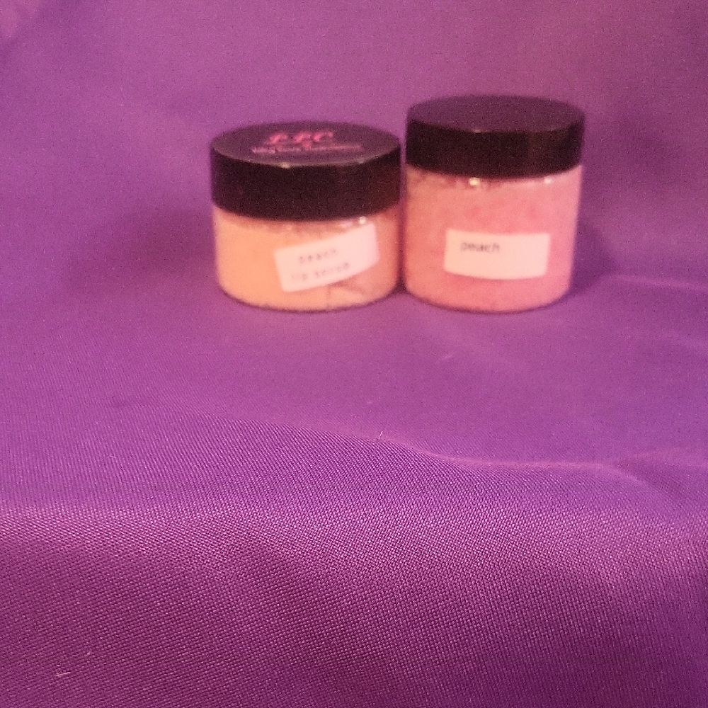 Edible Peach Lip Scrub - Handmade